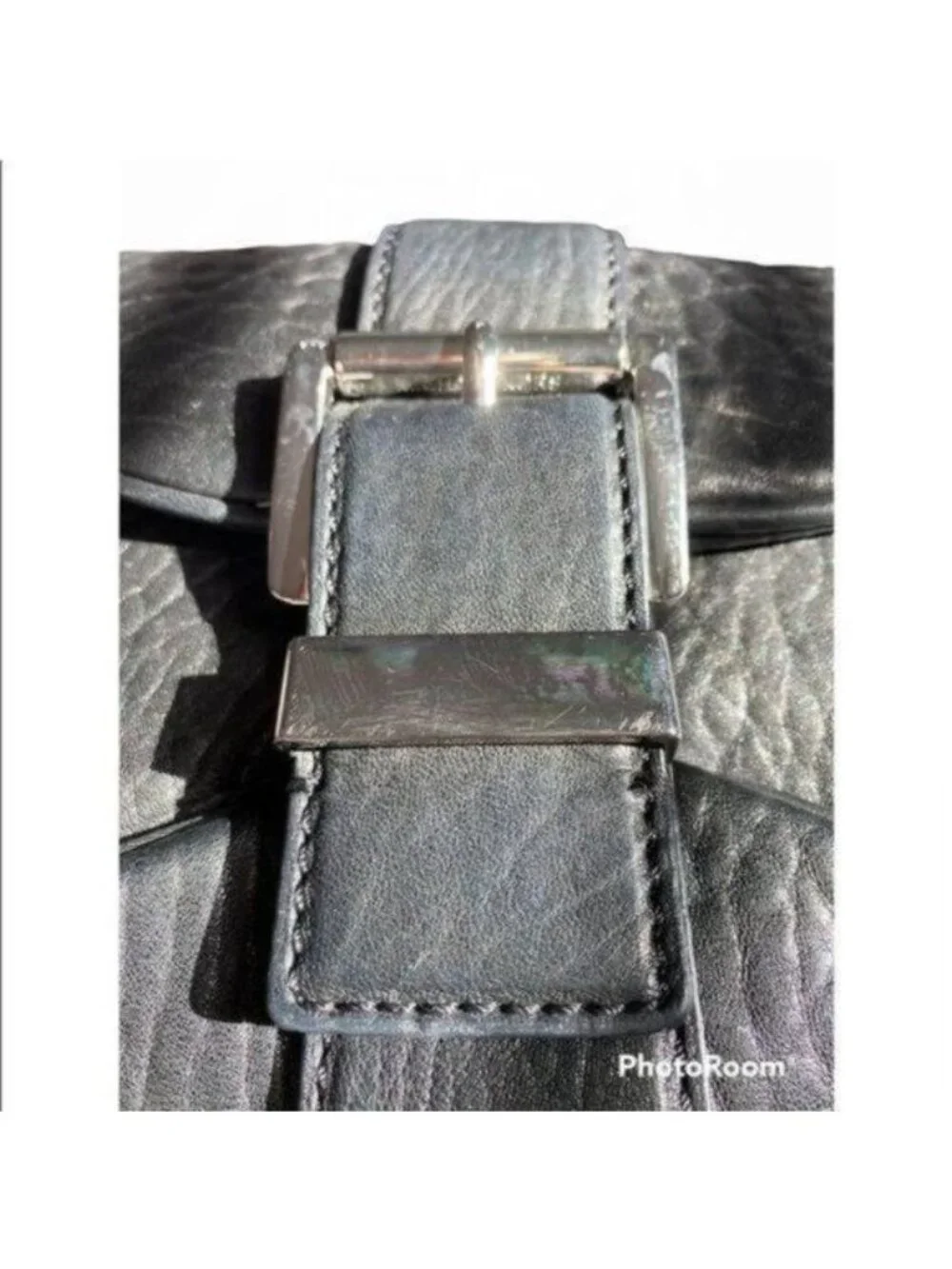 Michael Kors Leather Clutch | Black & Silver | With Dust Bag